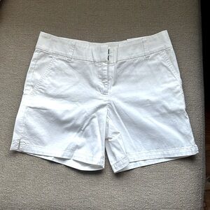 NEW Loft white cotton shorts NWT
